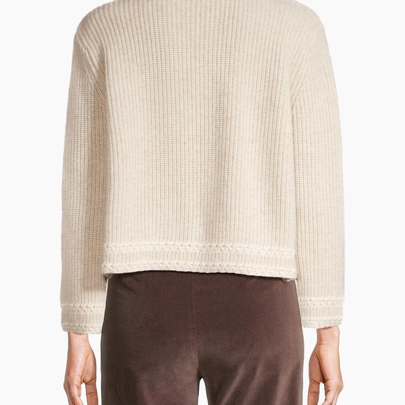 Frances Valentine Embroidered Cream Sweater with Red Floral Design size XL - Picture 5 of 13